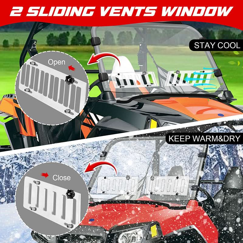 2 sliding vents window