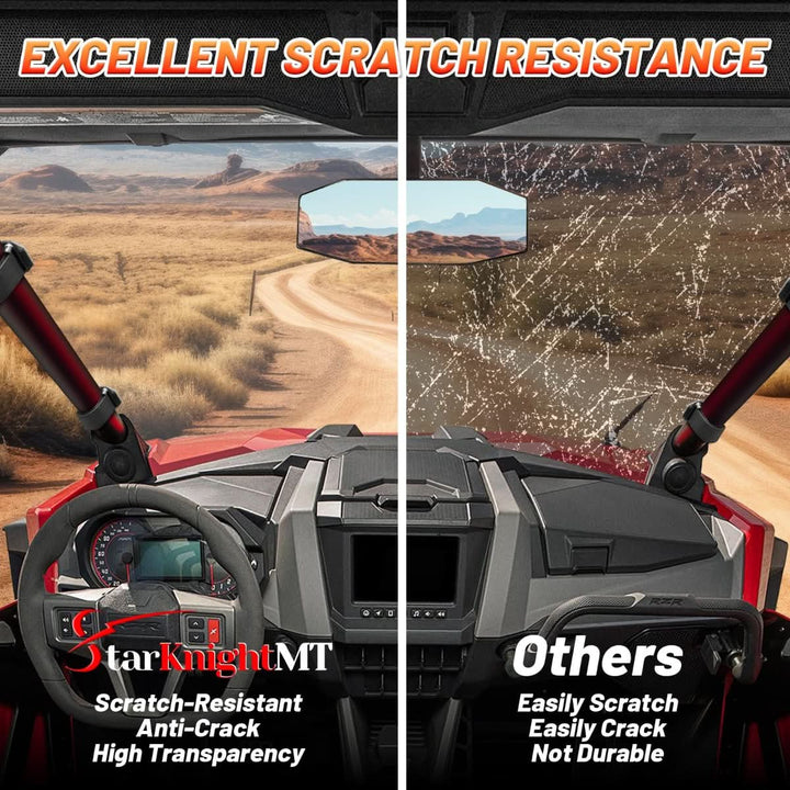 rzr pro xp full windshield scratch resistance
