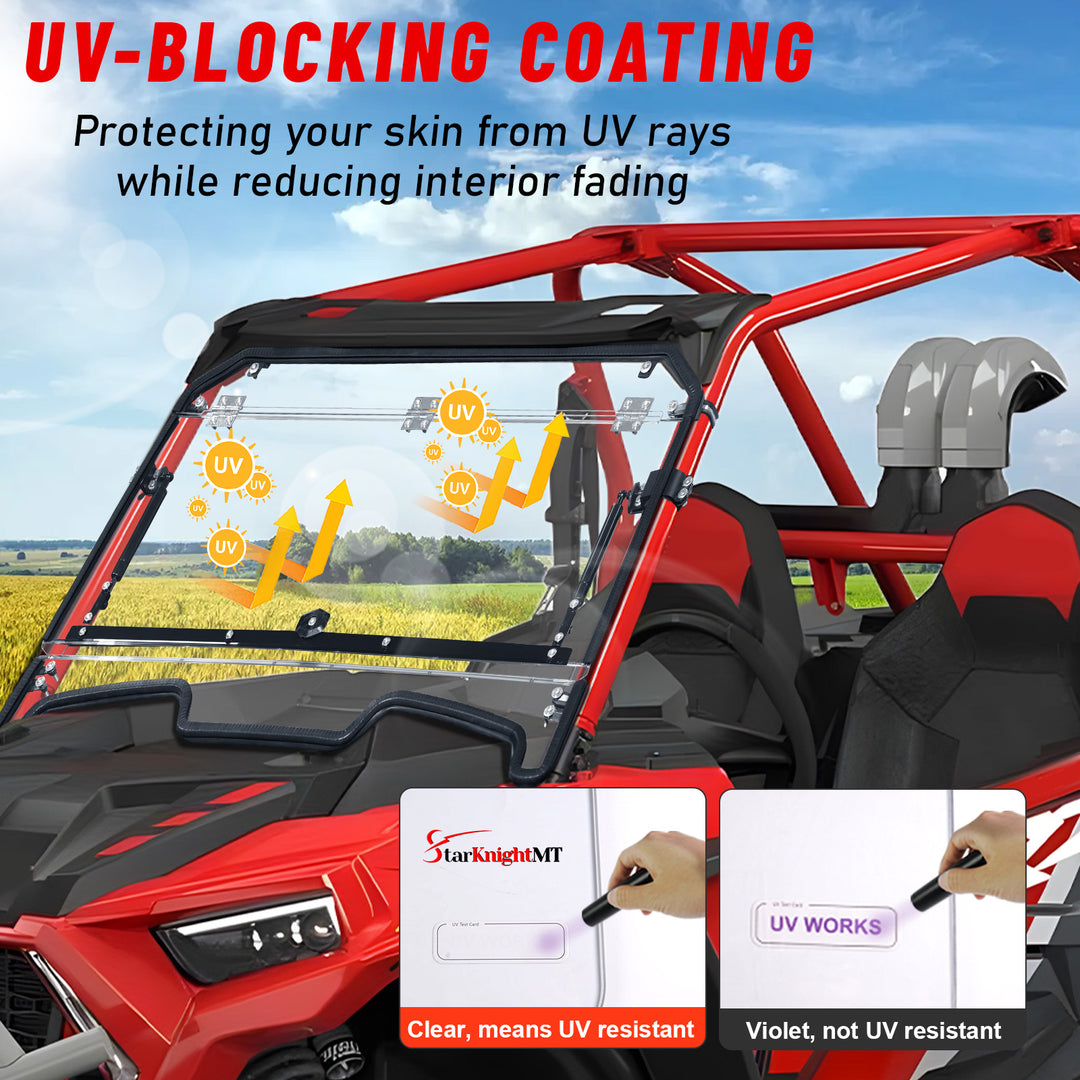 rzr xp 1000 windshield UV-blocking coating 