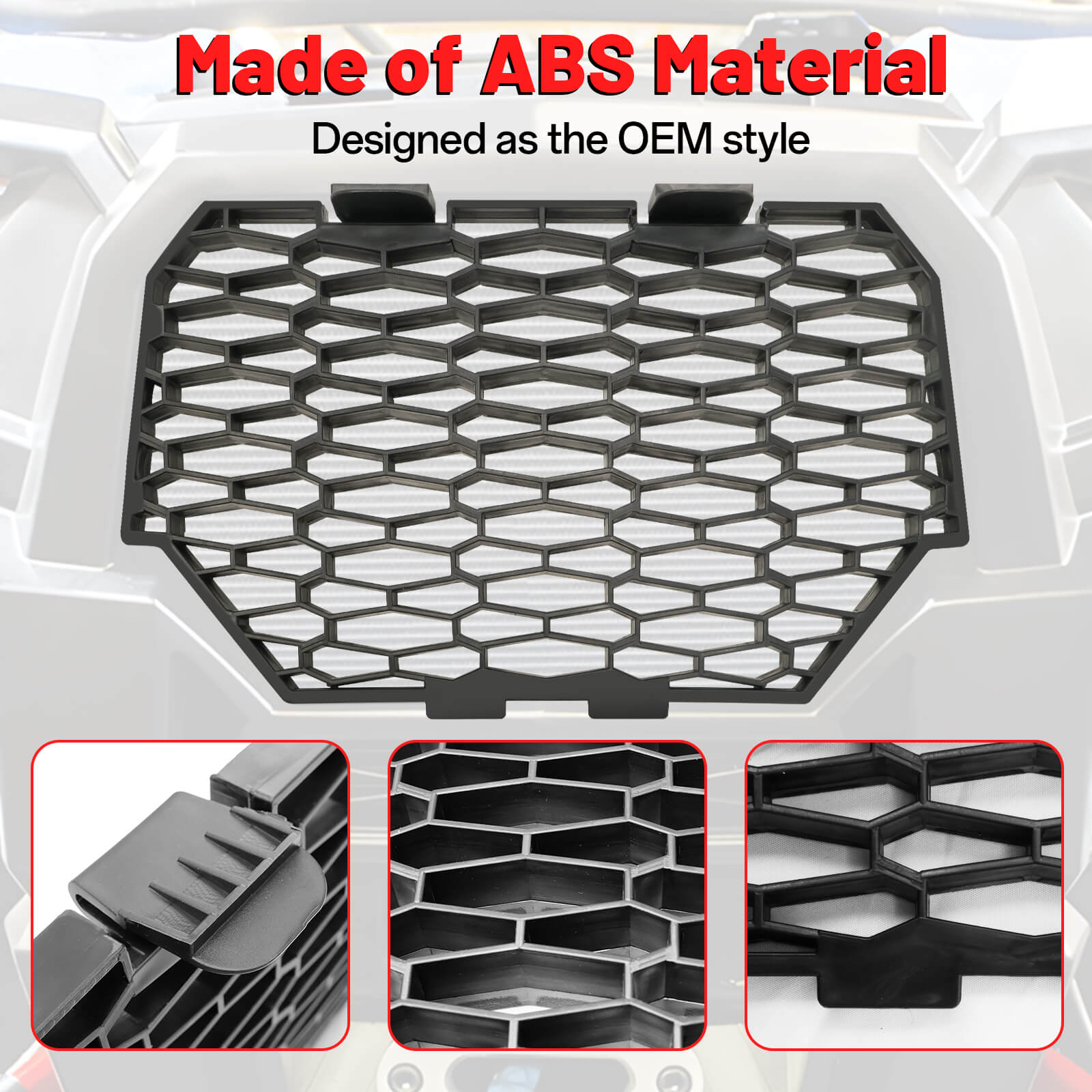 polaris rzr 900 grill material