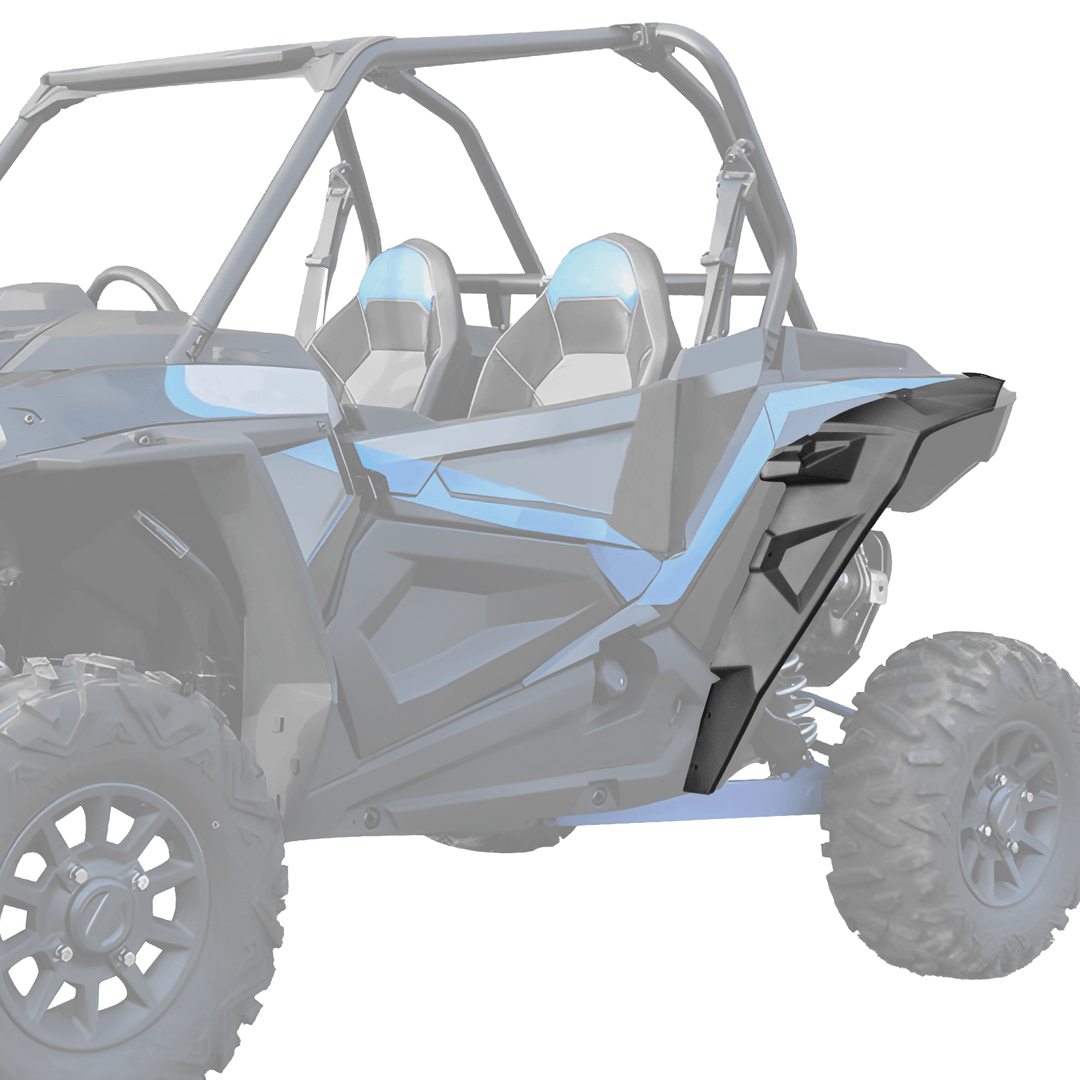 Polaris rzr xp 1000 rear fender flares view