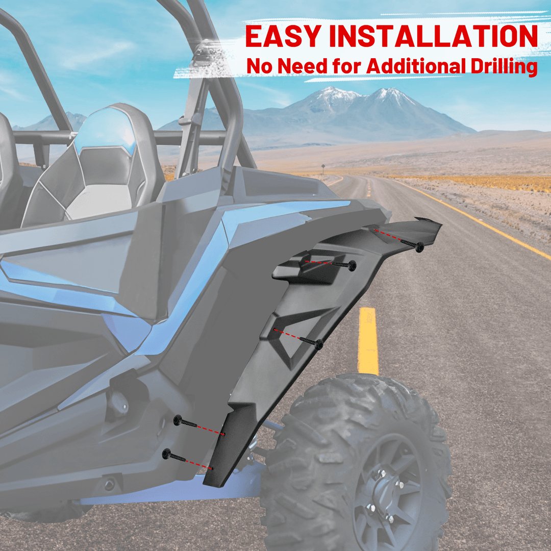 easy to install rzr xp 1000 rear fender flares