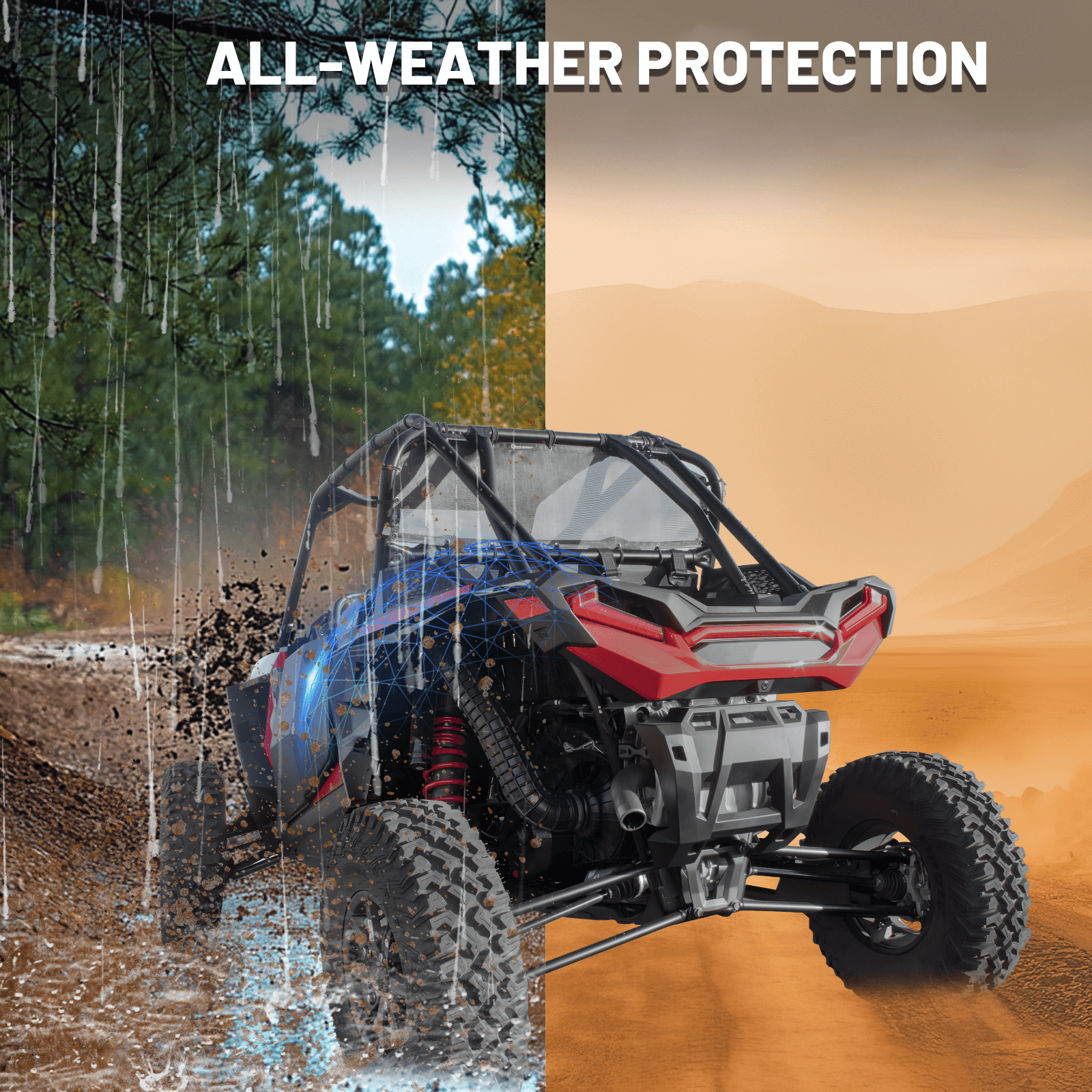 RZR XP Rear fender flares all-weather fender flares