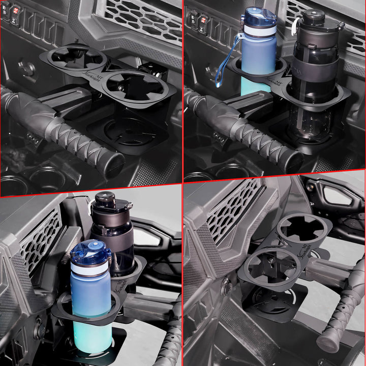 Polaris rzr 800 upgraded cup holder different angle show
