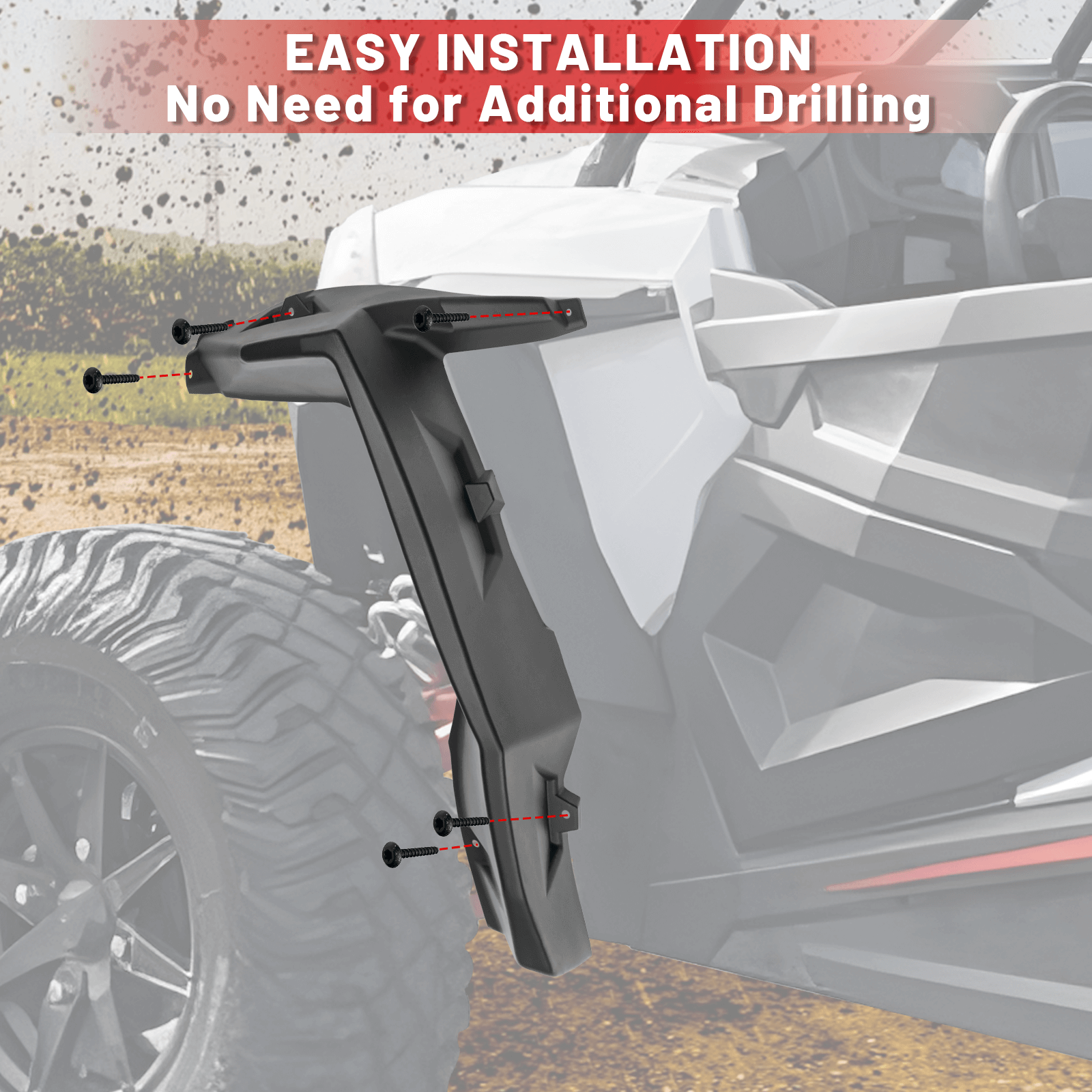 easy to install rzr 1000 fender flares