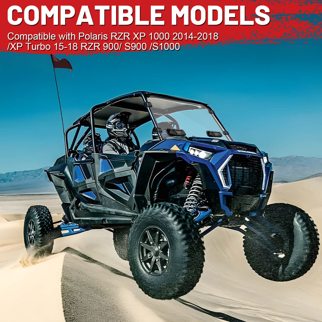 vented windshield fit 2014-2018 rzr xp 1000