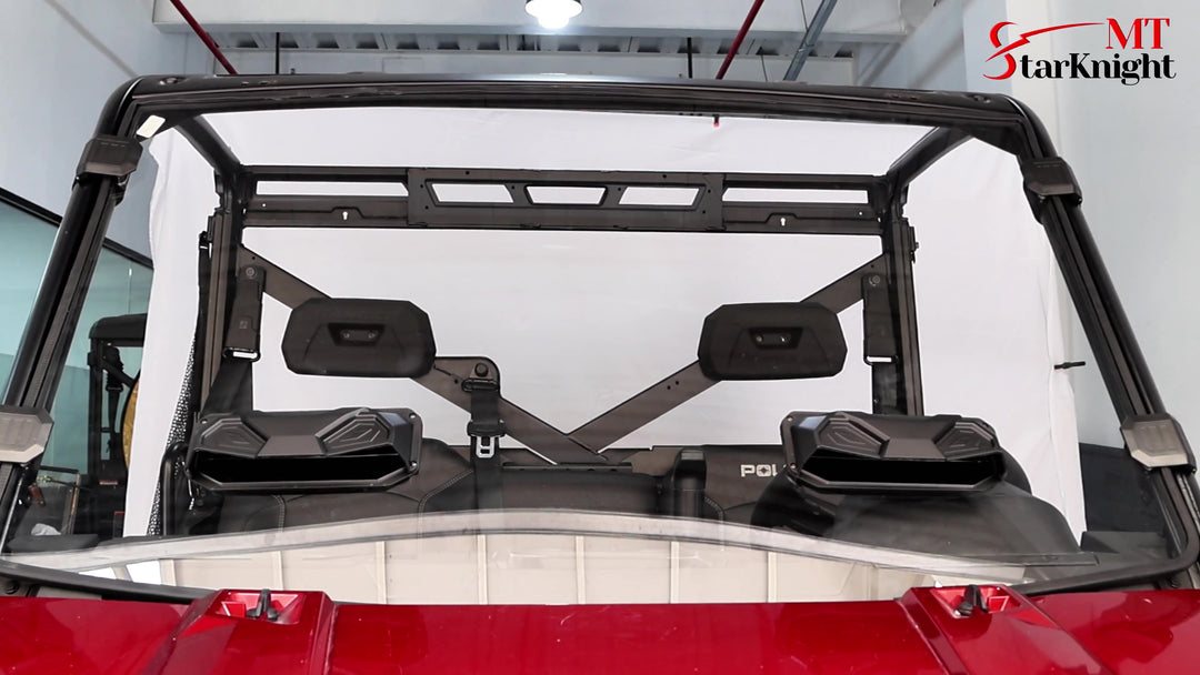 Polaris ranger vented front windshield installation