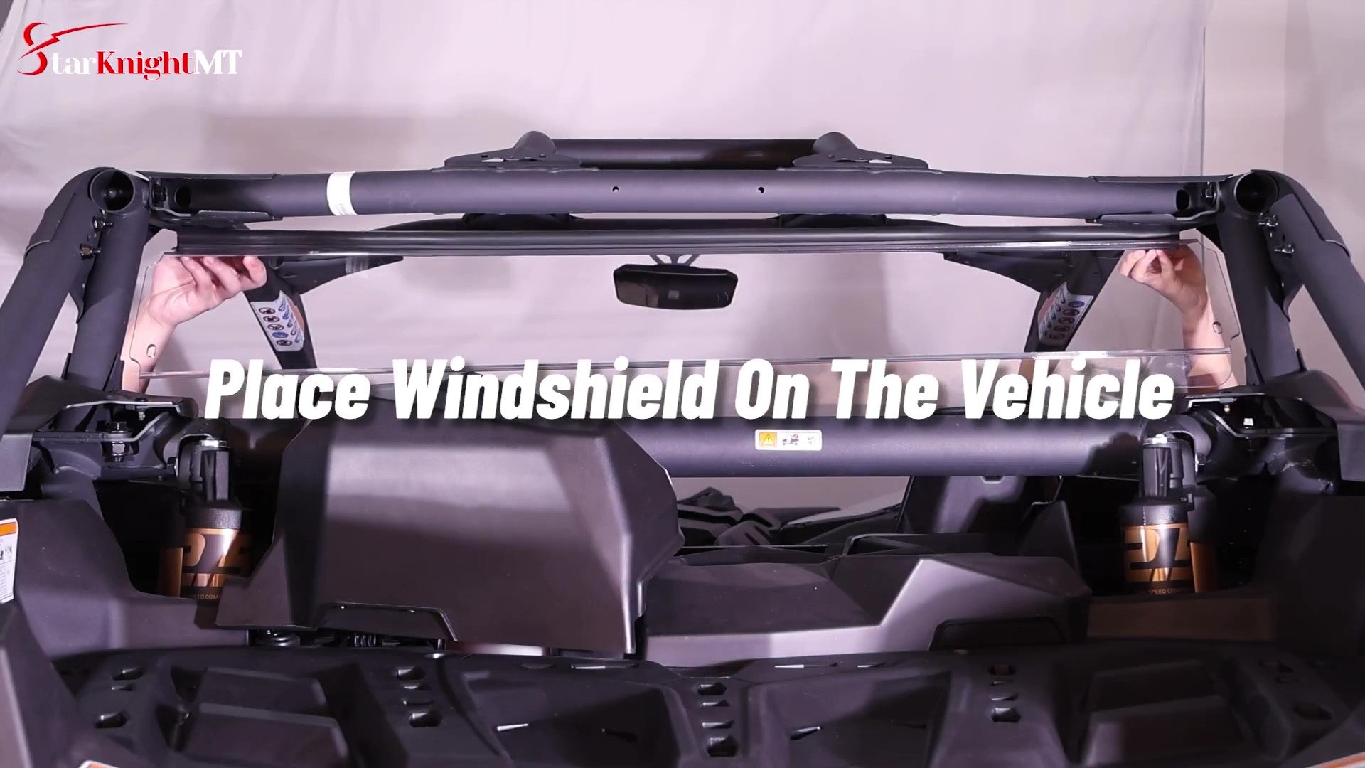 Can-am x3 clear rear windshield installation video