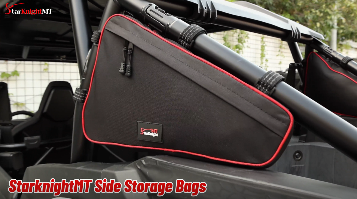 KEMIMOTO Rear Cargo Storage Bag For Polaris RZR XP 1000 / 900 / Turbo (2014-2023) - 1680D Nylon, Water-Resistant, Black