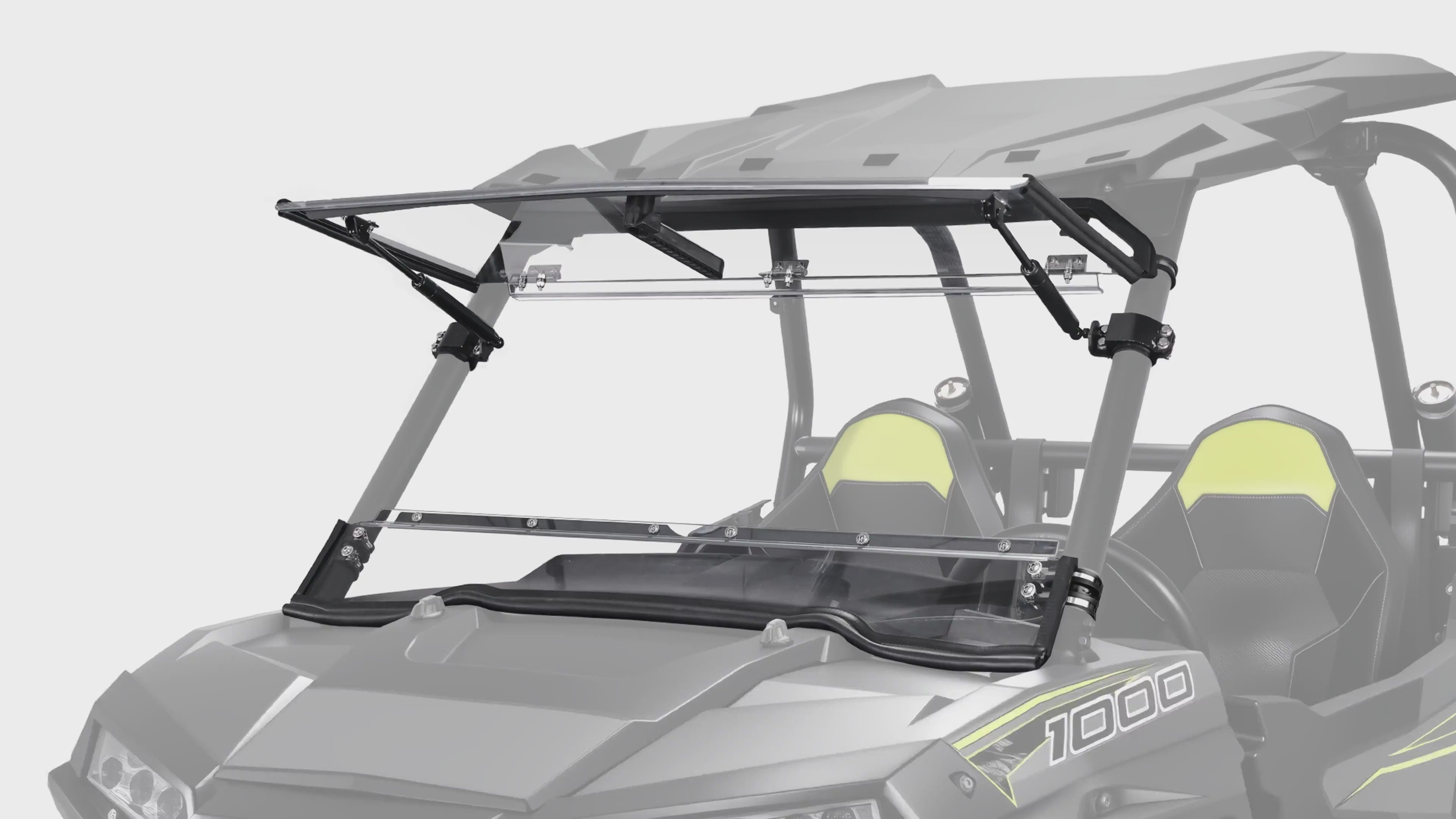 Polaris RZR XP 1000 Flip Windshield installation