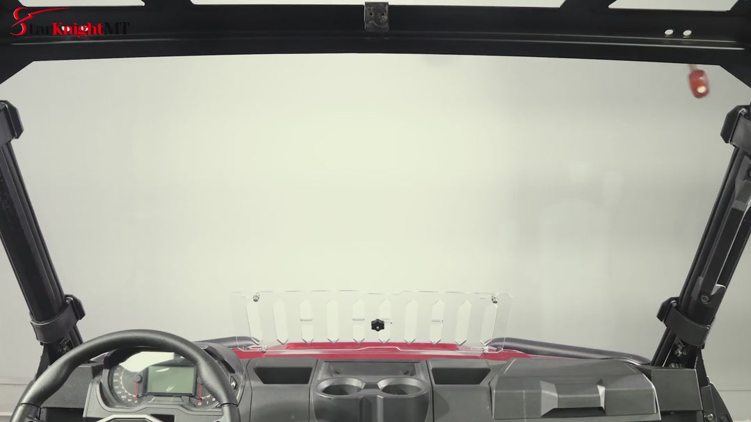 Polaris ranger 1000 front windshield with sliding window