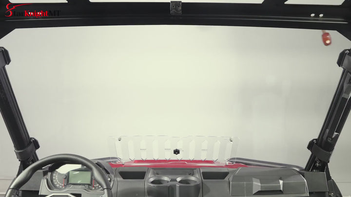 Polaris ranger 1000 front windshield with sliding window