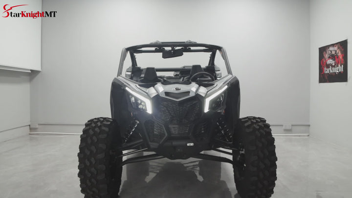 Maverick X3 front fang light show DRL with turn signal light