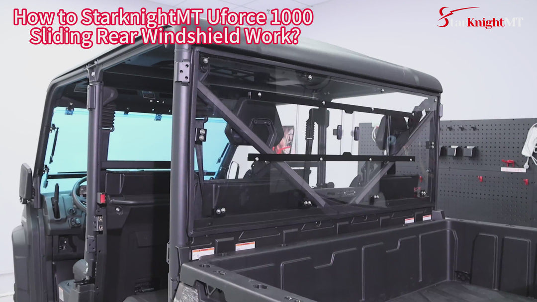 Uforce 1000 sliding vented rear windshield video