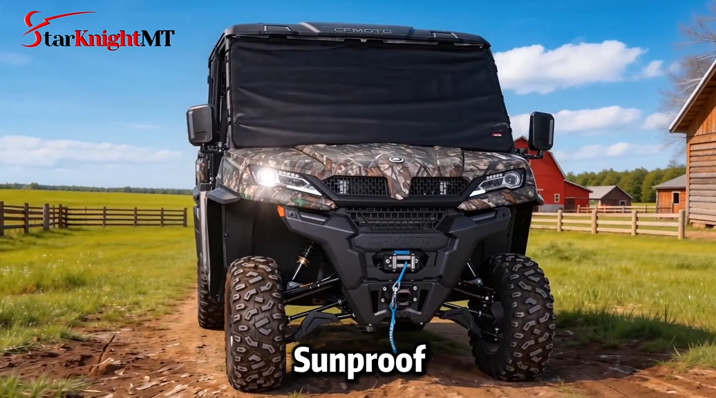 CFMOTO uforce 1000 windshield snow cover