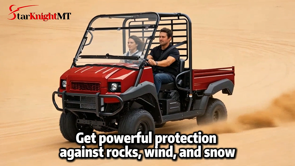 Kawasaki Mule 4000/4010 Flip windshield features