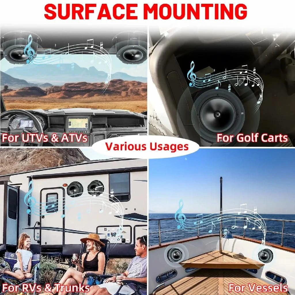 6.5 Inch Speaker Mount Pods for utvs/golf cart/trunks