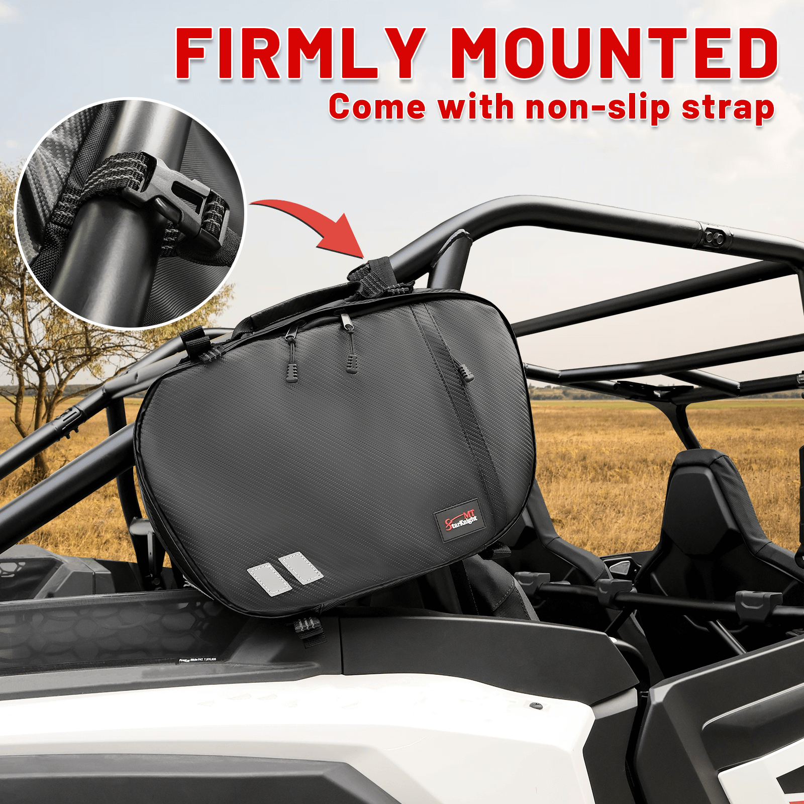 utv drive belt bag come with non-slip strap