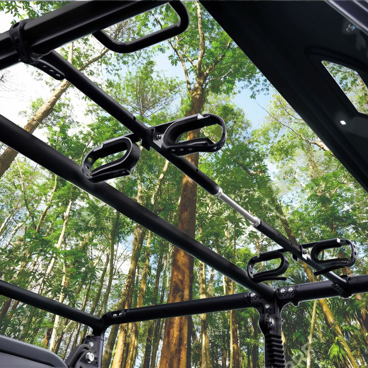 upgraded overhead utv gun rack 