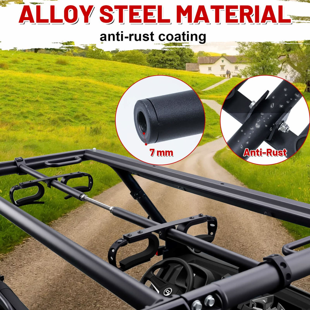upgraded utv gun rack alloy steel material 