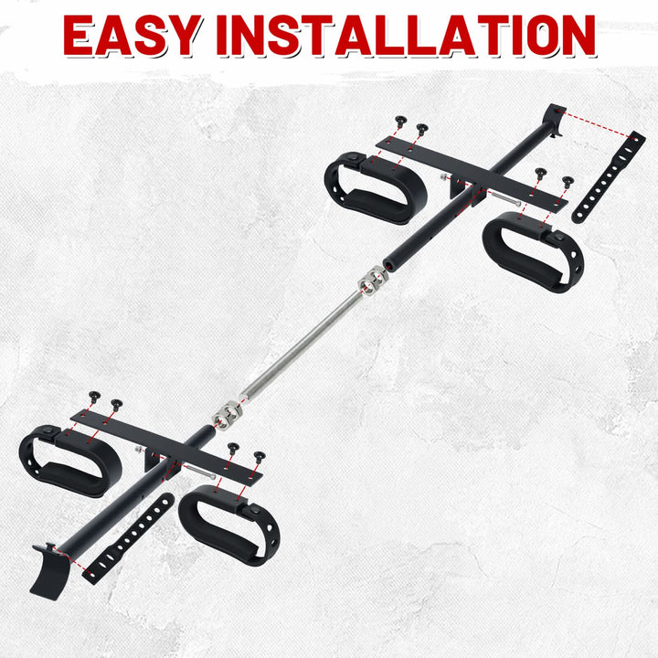 easy to install upgraded utv overhead gun rack