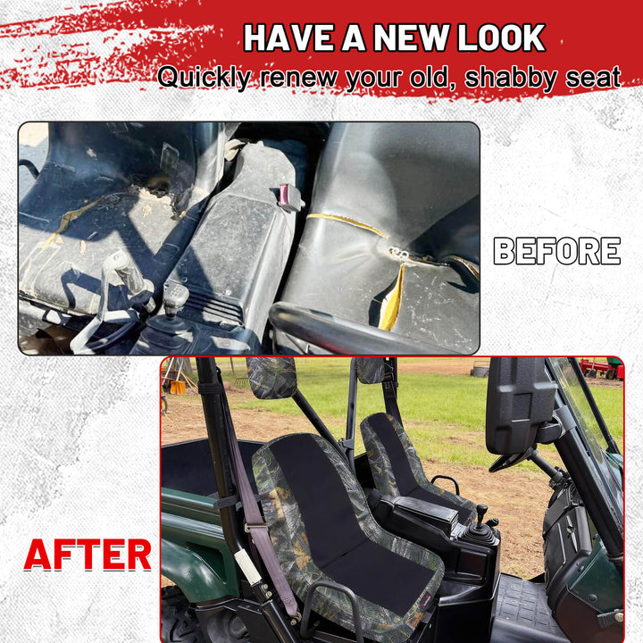 before and after install yamaha rhino 700 neoprene seat covers