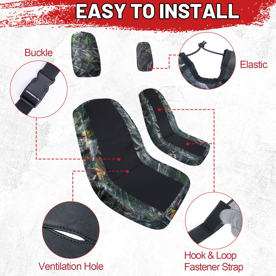 easy to install the yamaha rhino 660 neoprene seat covers