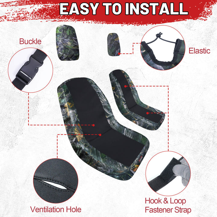 easy to install the yamaha rhino 660 neoprene seat covers