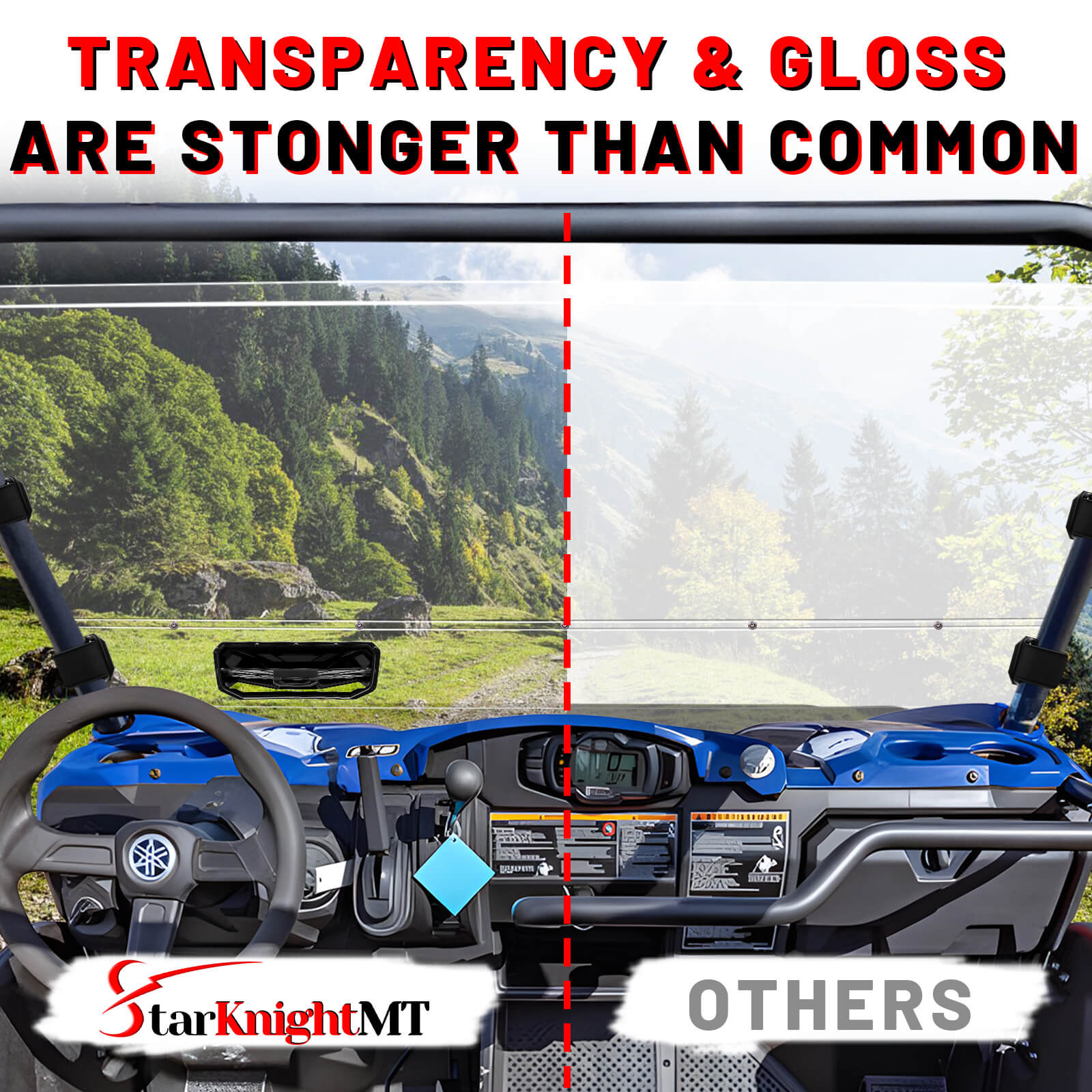 Comparison of transparency and gloss between StarKnight MT and 'Others 