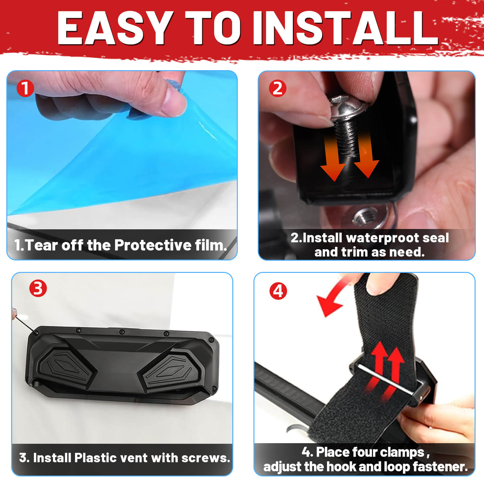 easy to install wolverine rmax2 1000 vent windshield