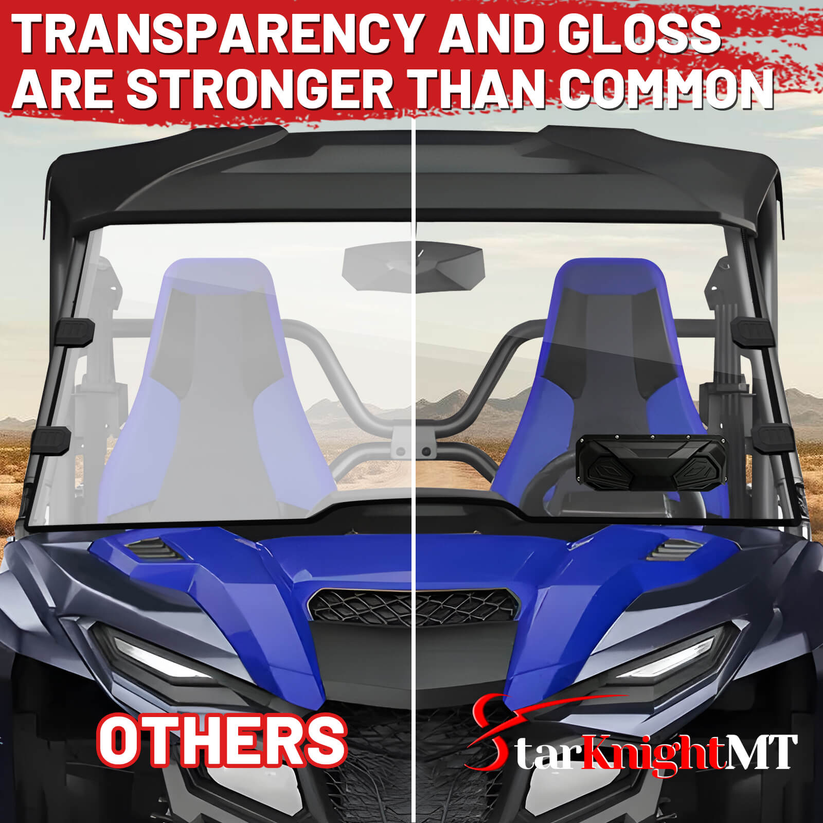 Yamaha wolverine rmax2 1000 vent windshield transparency
