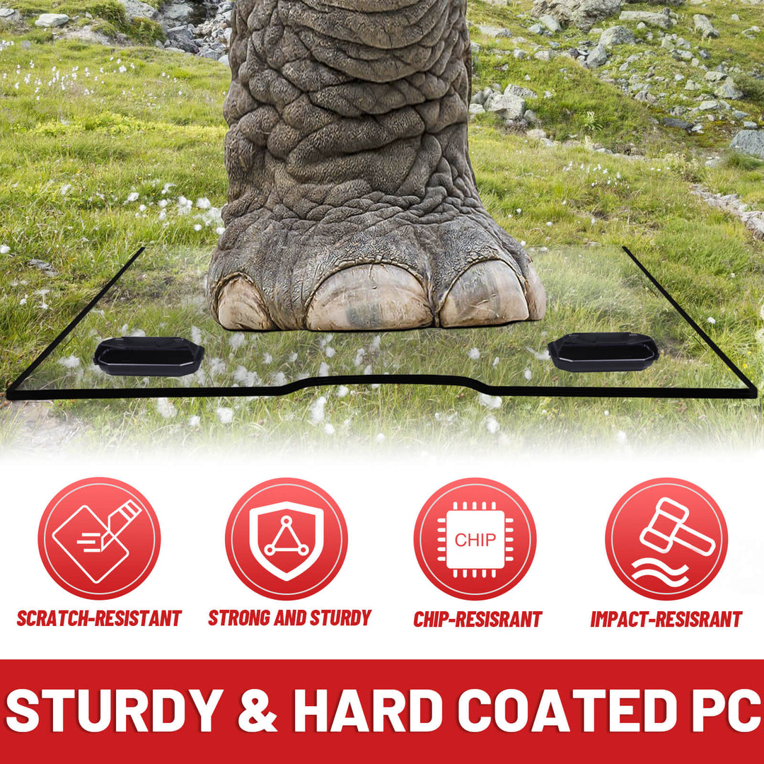 wolverine rmax2 1000 vent windshield sturdy pc material 