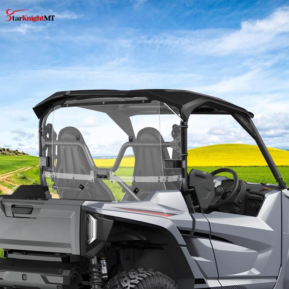 Yamaha Rmax Rear Sliding Windshield Yamaha Wolverine RMAX2 1000 Rear Windshield – StarknightMT