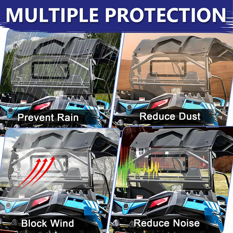 install zforce 800ex sliding rear windshield get protection