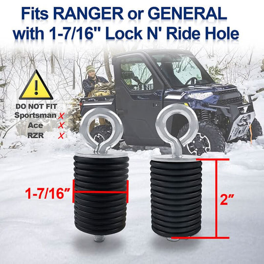 2“ Tie Down Anchors Polaris General Ranger Secure Your Cargo