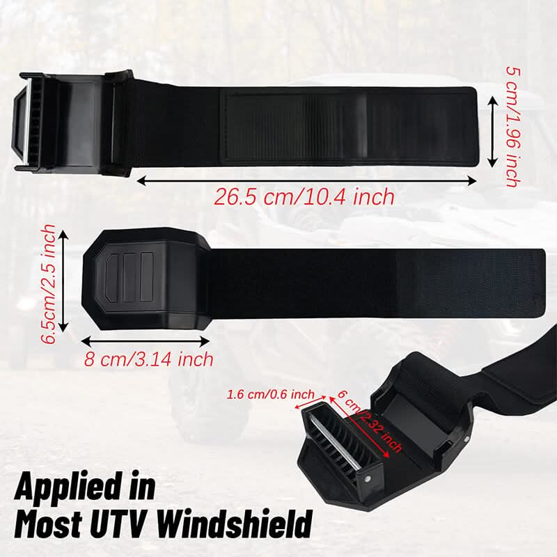 dimension of the UTV windshield clamps