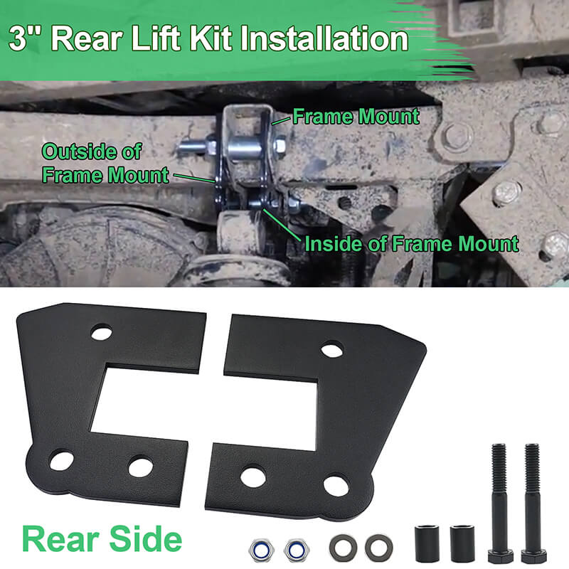 3" rear lift kit installation