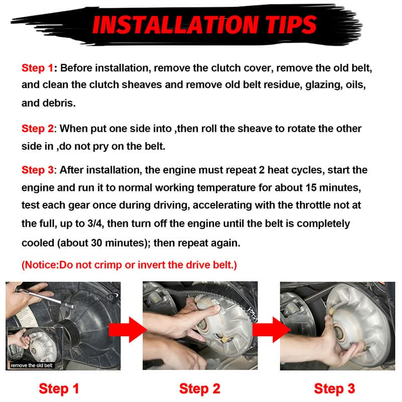 drive belt installation tips