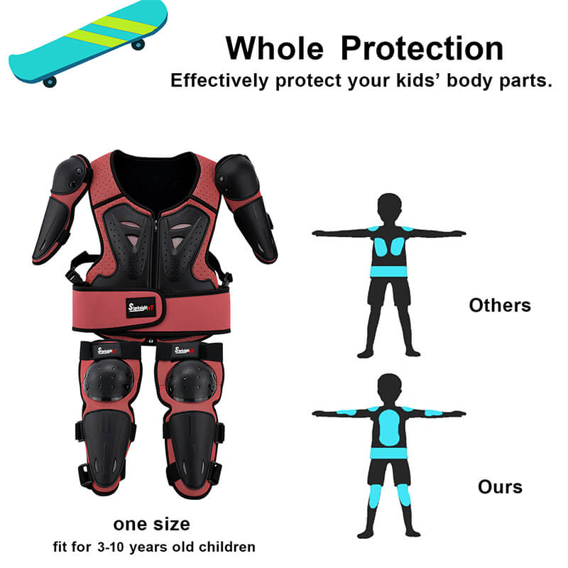 whole protection for the red kids suit