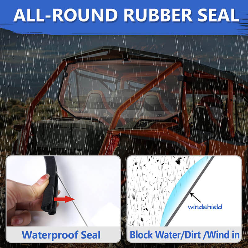 rubber seal of the talon 1000x-4 windshield