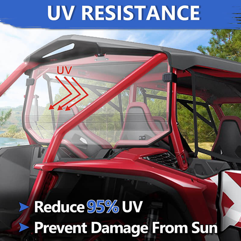 uv resistance of talon 1000x-4 rear windshield 