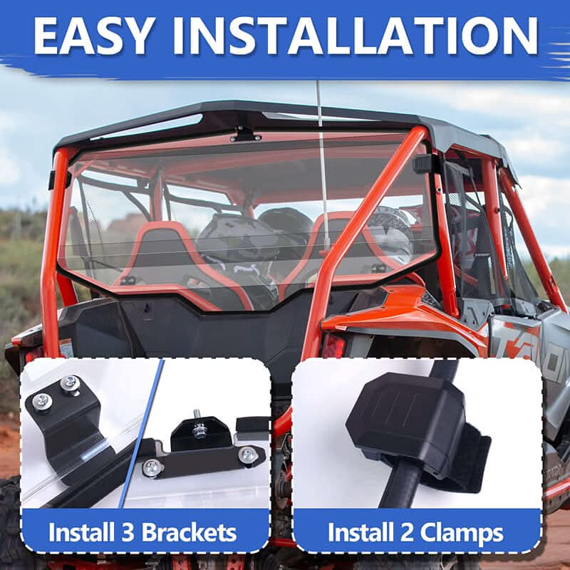 easy installation of the talon 1000x-4 windshield