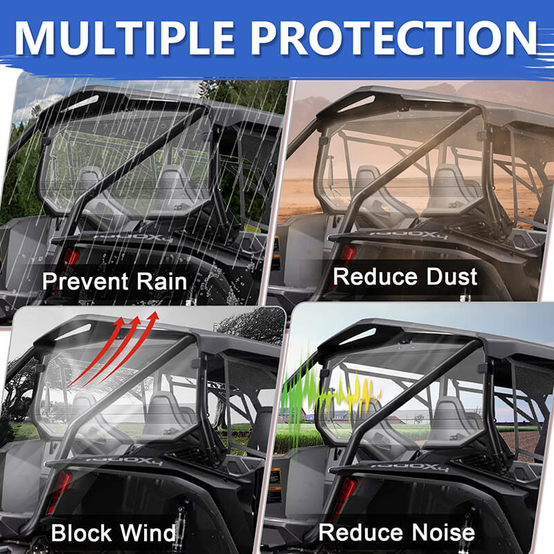 multiple protection of the talon 1000x-4 windshield