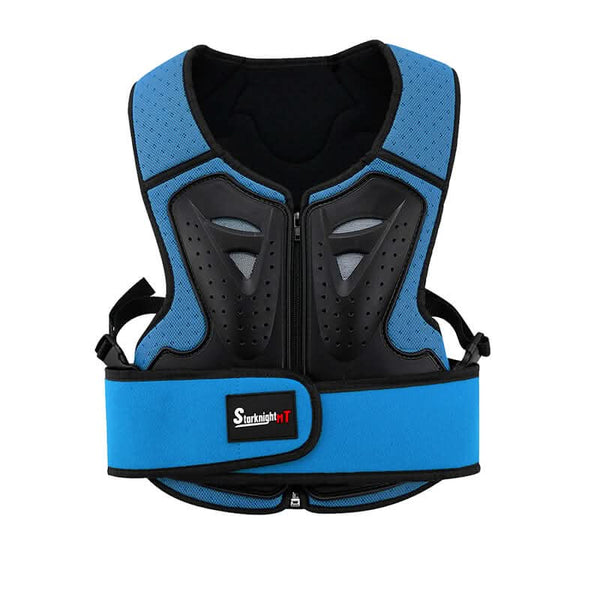 StarknightMT Blue Kids Motorcycle Chest Protector | Shock