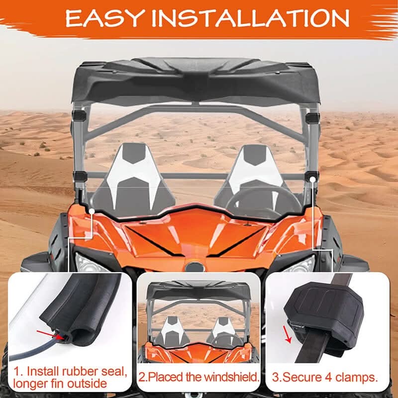 easy install the zforce 800 windshield 