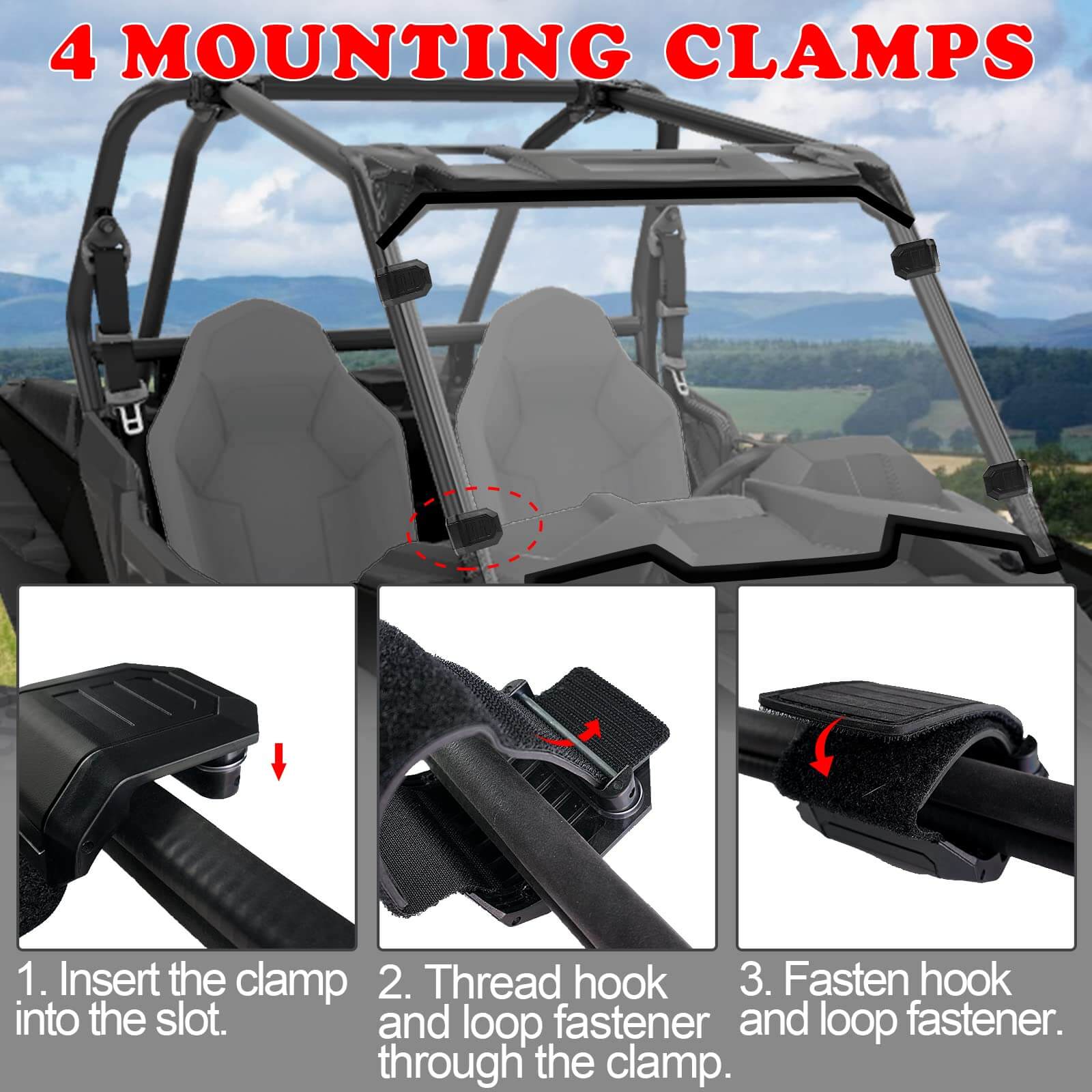 mouting clamps steps