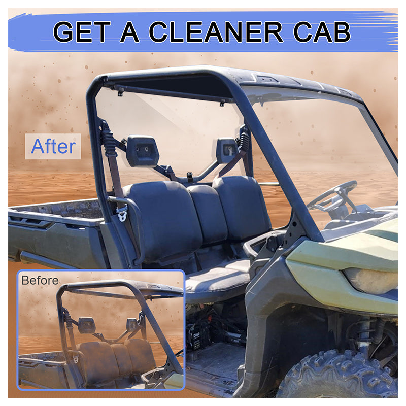 rear windshield get a cleaner cab