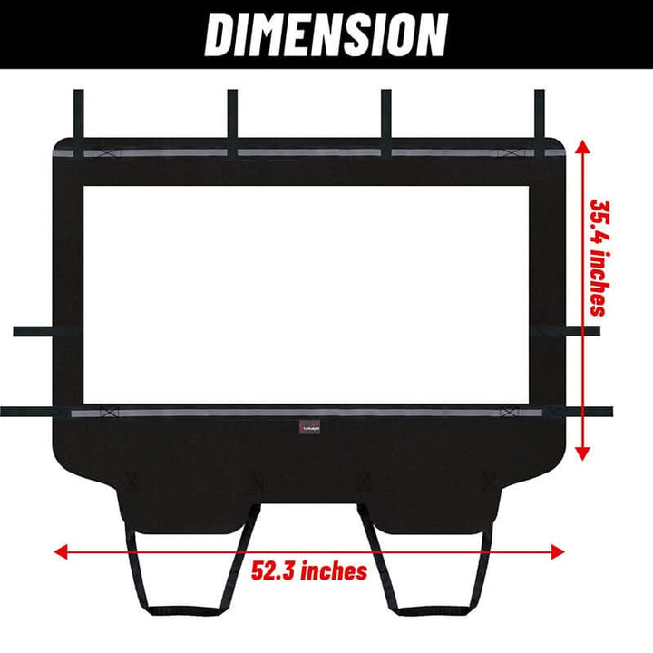 dimension of the teryx rear windshield