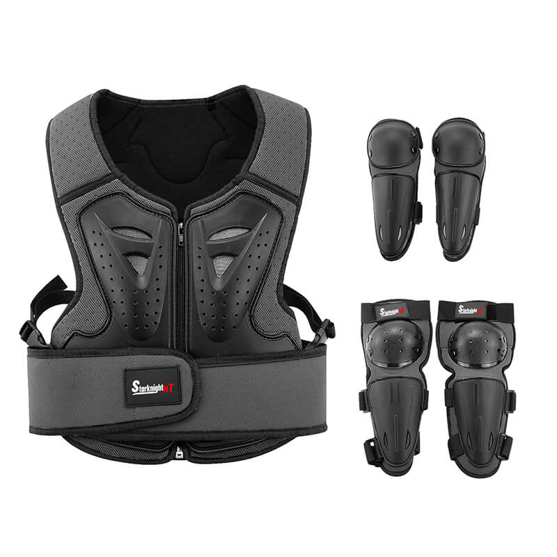black kids armor for cycling