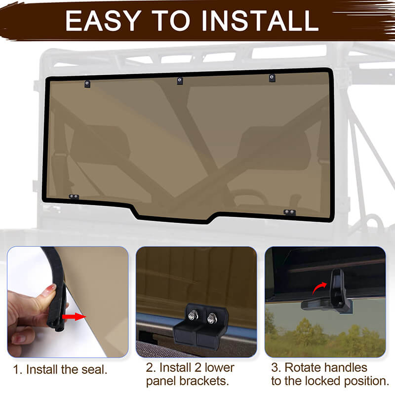 easy to install the windshield